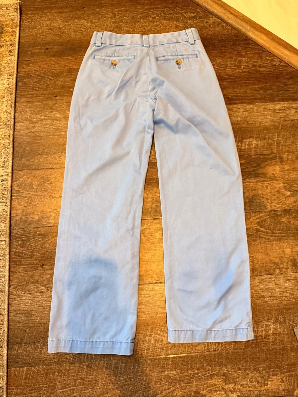 Vineyard Vines Boys Size 8 Light Blue Chino Pants Preppy Flat Front